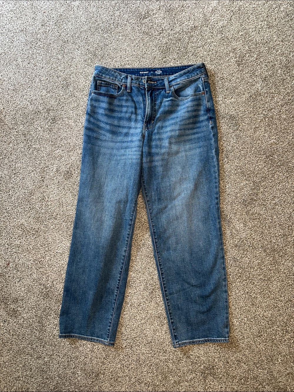Women’s old navy jeans high rise OG LOOSE secret smooth -Straight Fit
